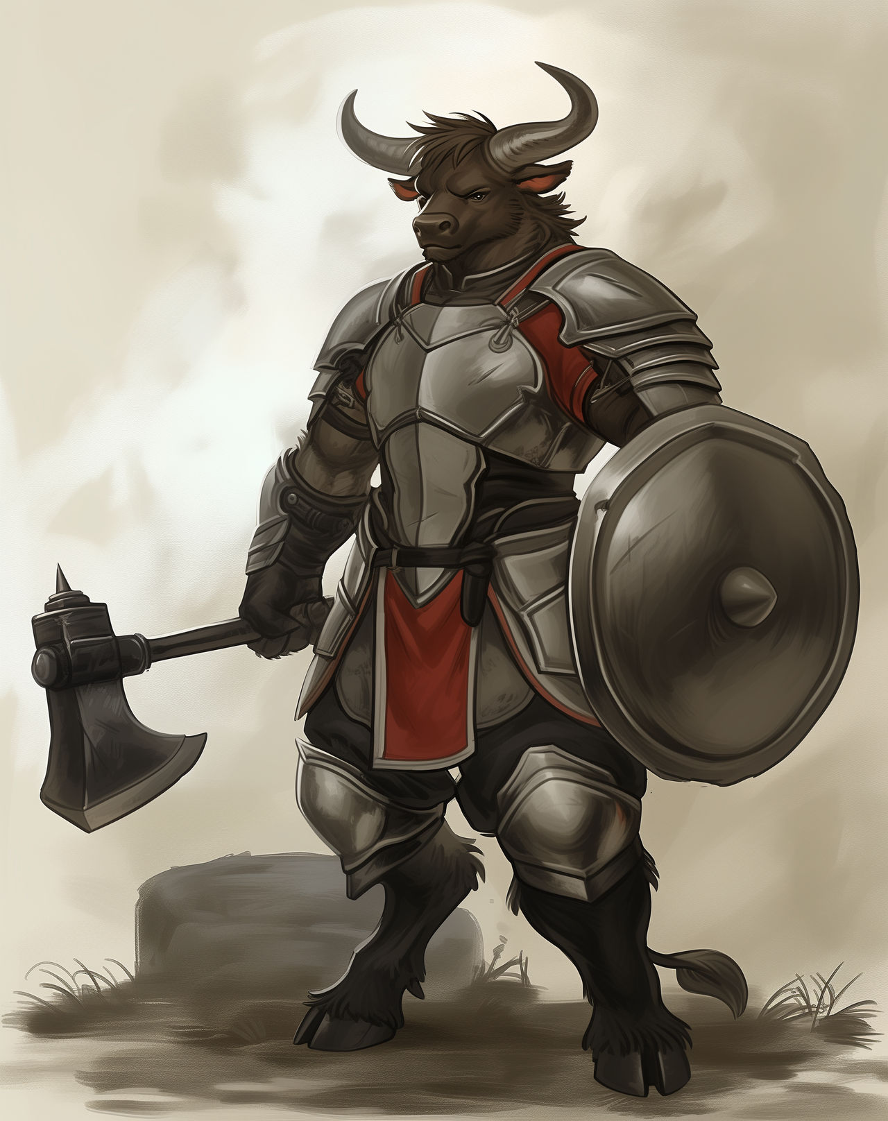 Minotaur fighter by Alyskan on DeviantArt