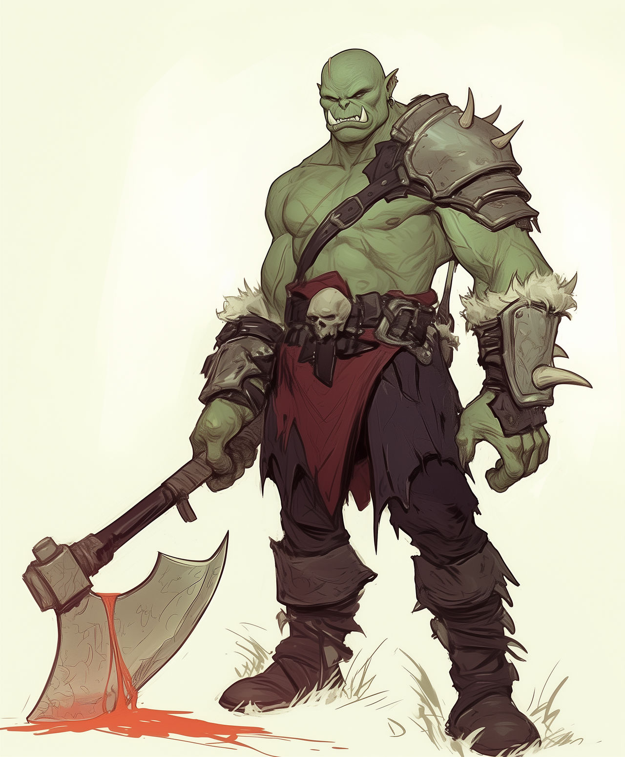 Orc Colours Classic green orc by Alyskan on DeviantArt