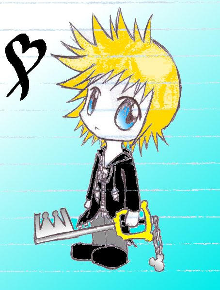 Chibi Roxas Coloured by TreeSoul on DeviantArt
