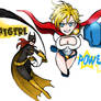 Powergirl+Batgirl