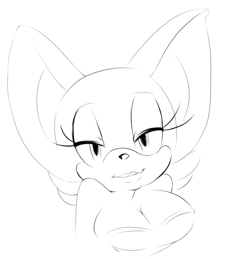 Rouge Lineart doodle