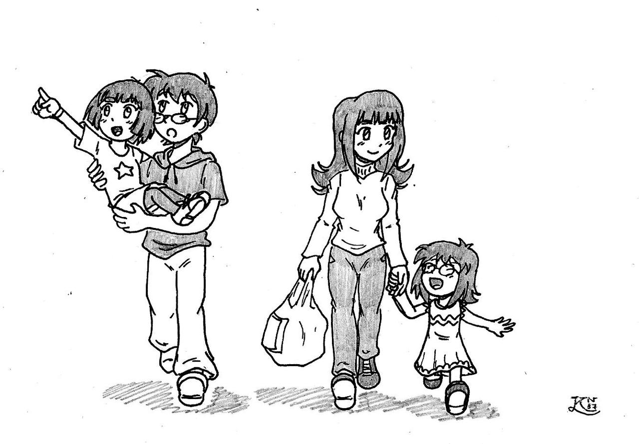 Commission - Happy all together by KingNanamine87 on DeviantArt