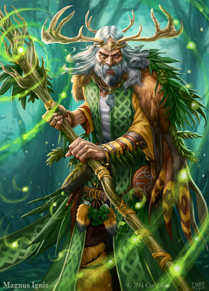 Magnus Ignis - Druid eveolved by PeterLumby on DeviantArt