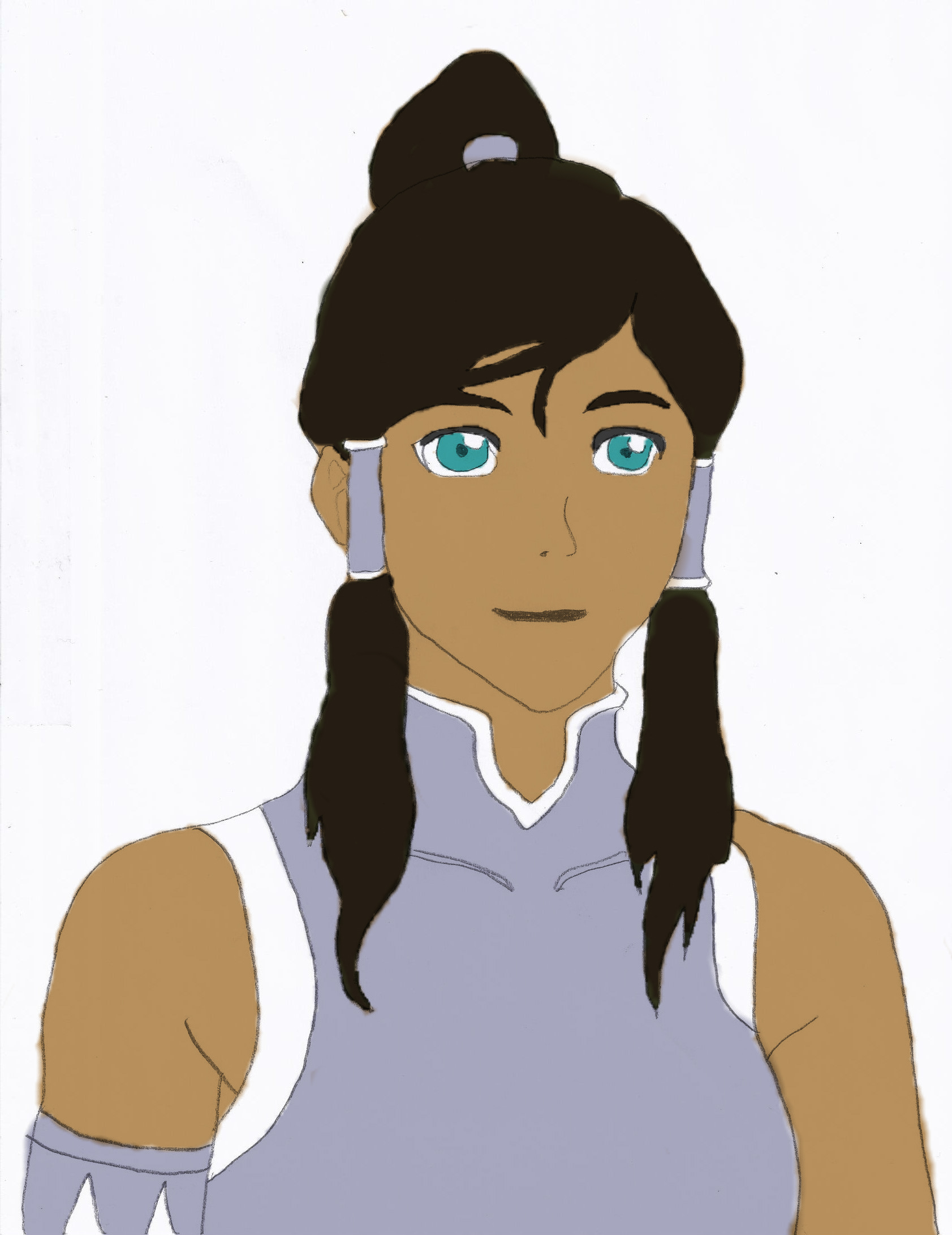 Avatar Korra (finished Sketch) by Haloassissan403 on DeviantArt