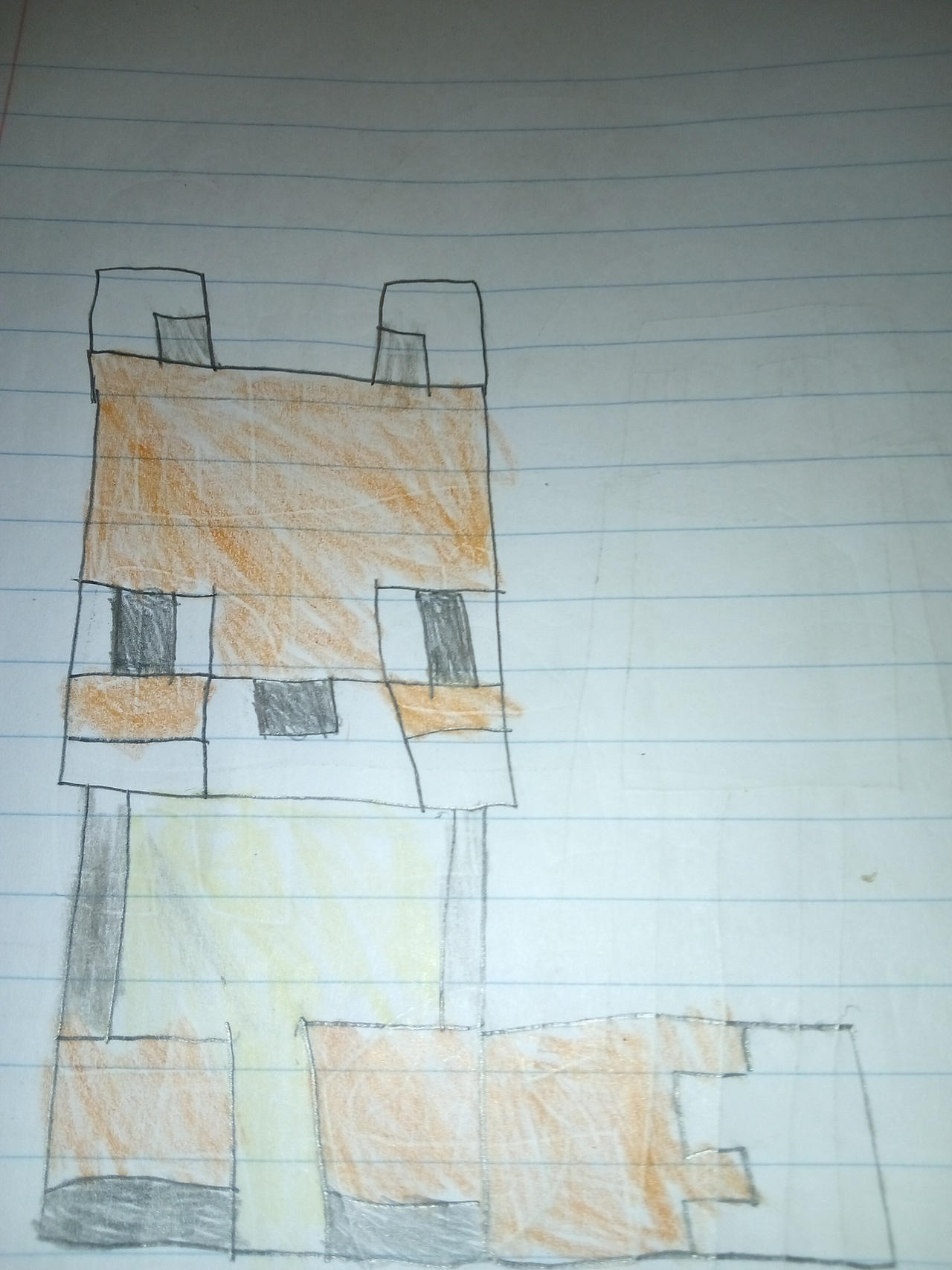 Minecraft Fox Deviantart Minecraft Fox (colored) by BerryTheFox12 on DeviantArt