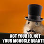 Rat with tophat and monocole