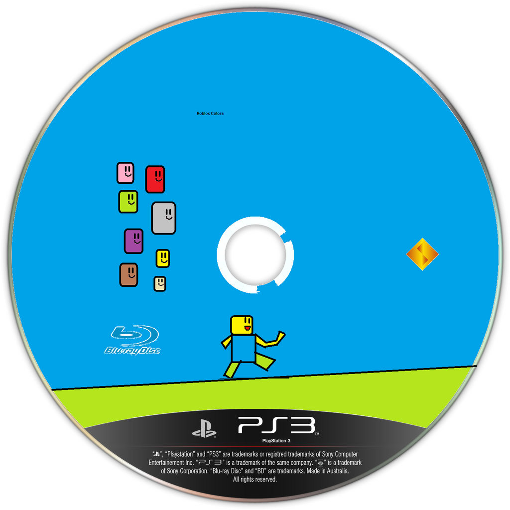 Roblox Colors Ps3 Disc By Mdeiel917 On Deviantart - ps3 roblox