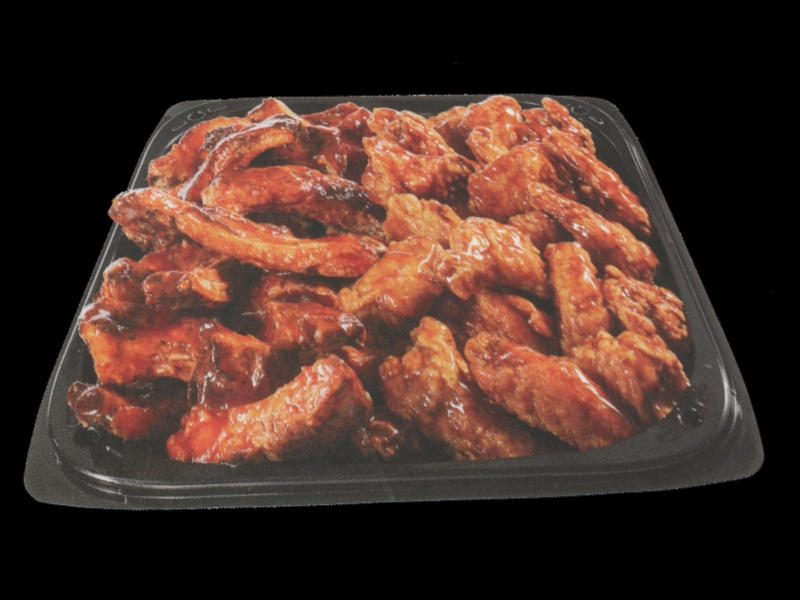 BBQ Wings/Ribs Platter: 3D Image #1 (01-04-2024) by Clawberts on DeviantArt