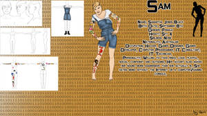 Sam Character Design Sheet (Unfinished)