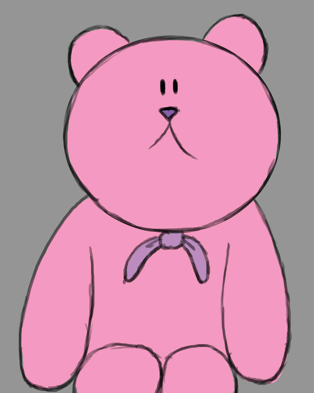 Pink Bear Daily sketch #857