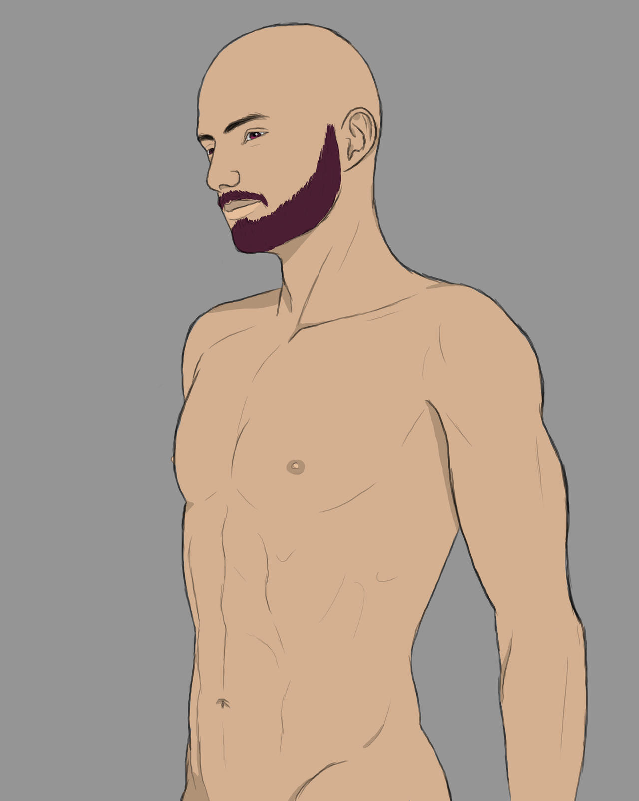 Beard Deviantart Coloured Beard Daily sketch #1843 by GothicVampireFreak on DeviantArt