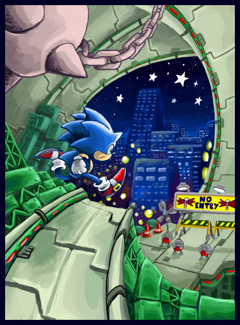 Sonic in Star Light Zone again