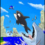 Sonic vs Megalodon