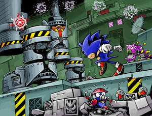 Sonic in the Scrap Brain Zone