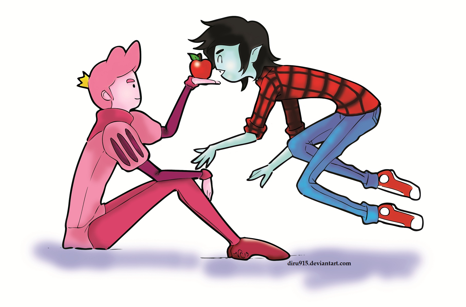 Prince Gumball and Marshall Lee - SNACK TIME! by diru915 on DeviantArt