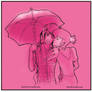 Prince Gumball and Marshall Lee Under the Umbrella