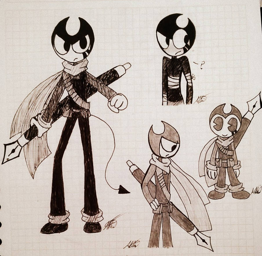 .Ink Bendy-Sketches #12. by Vocaloid121 on DeviantArt