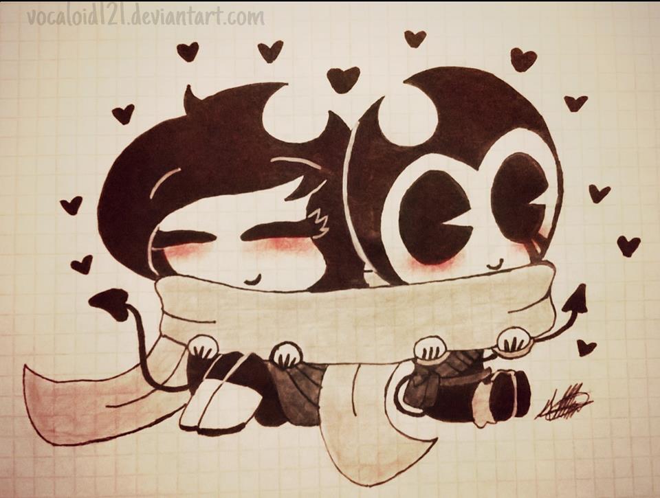 .I will always be with you-Ink Bendy x Ink Brenda.