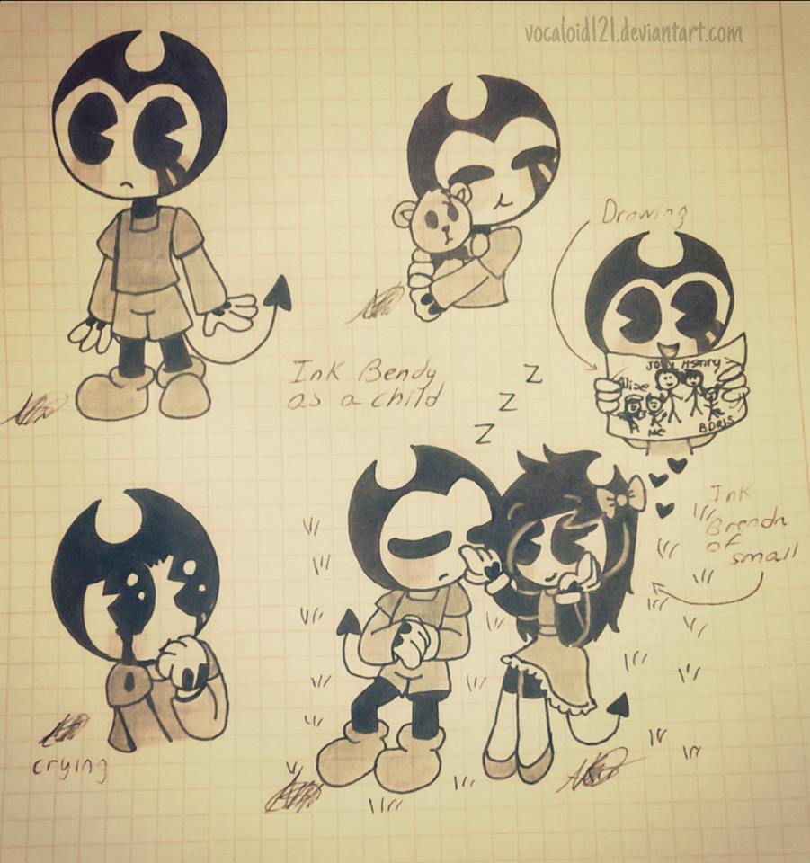 .Ink Bendy as a Child-Sketches #44.