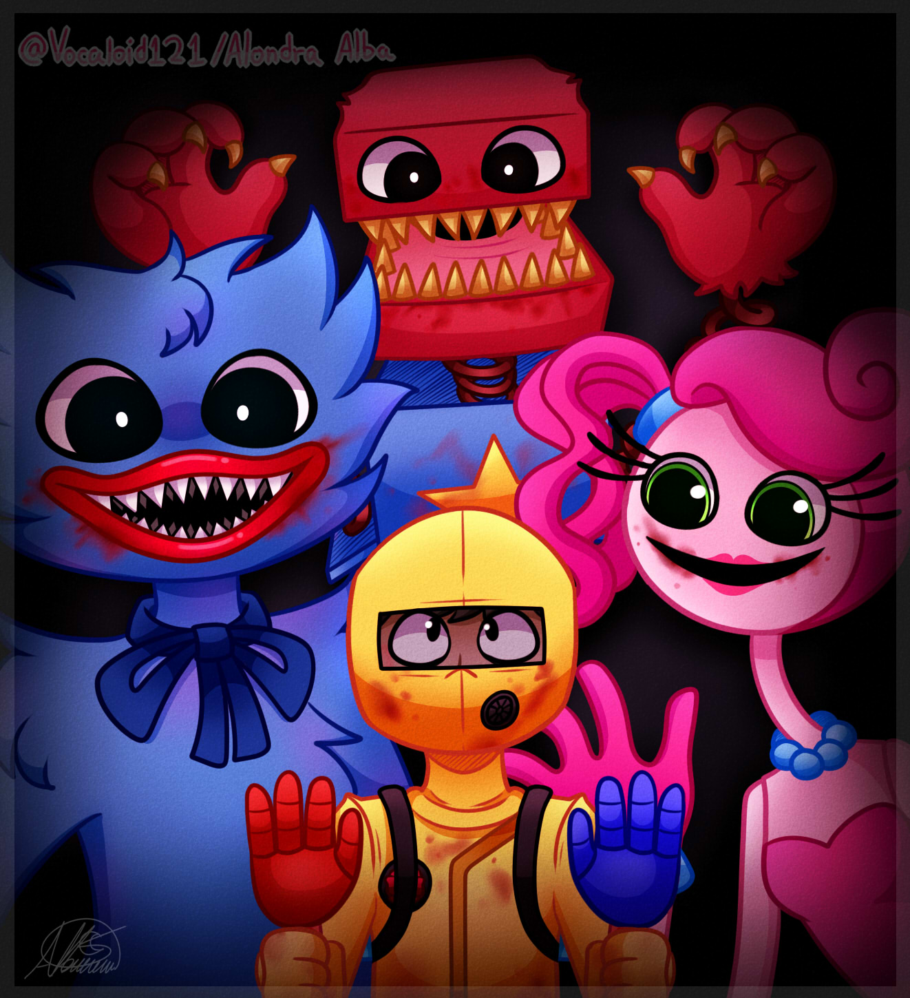 Me and my friends in project playtime by blueraptor9000 on DeviantArt