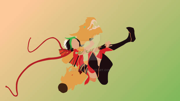 Firecracker Jinx minimalist art