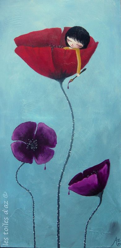 Painted poppies