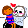 frisk x sans fanart :)