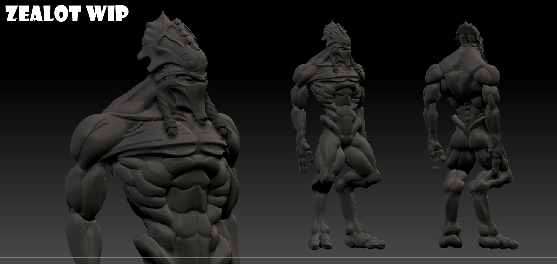 Starcraft 2 Zealot WIP 01