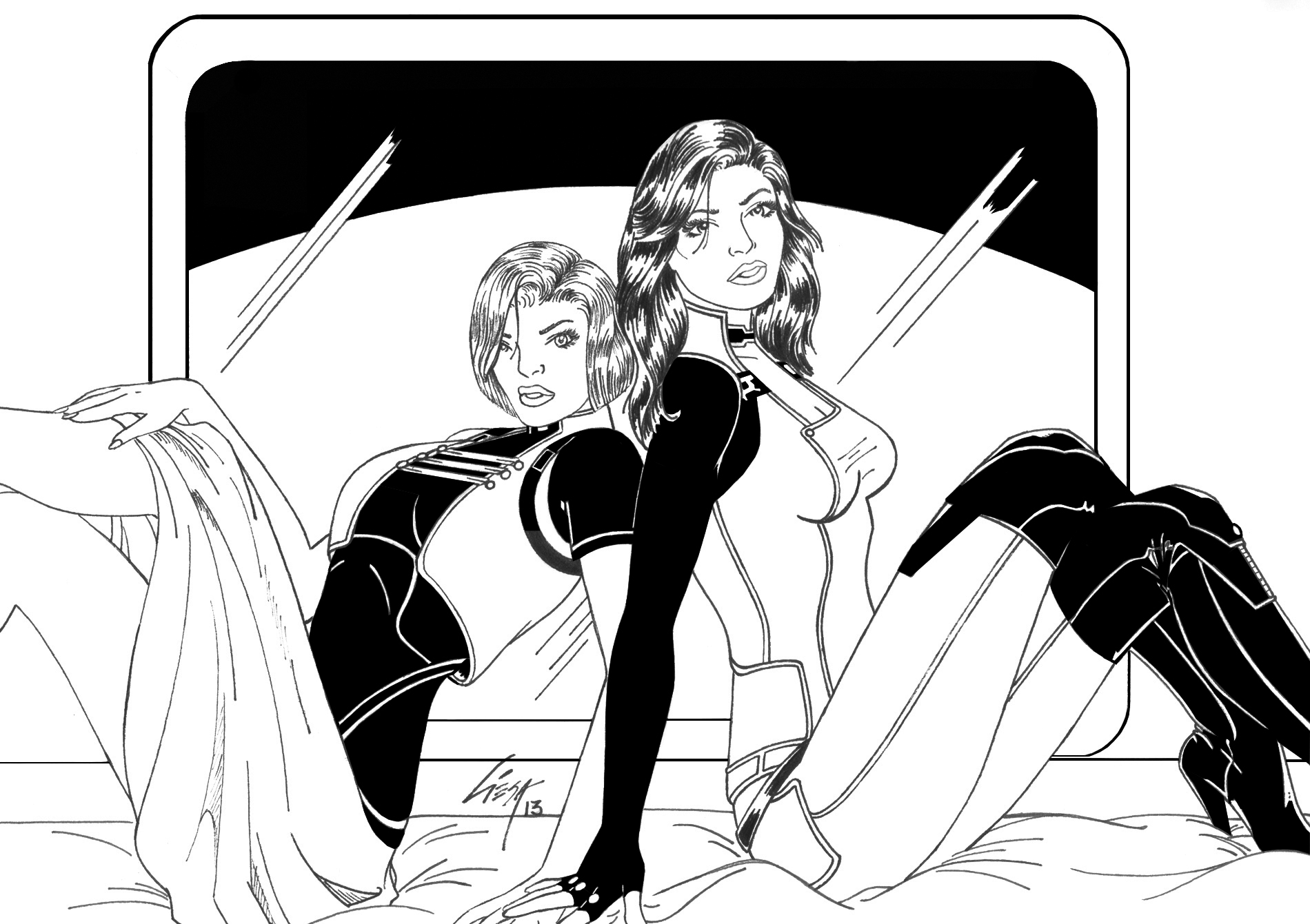 ME2 Oriana and Miranda Lawson inks V2