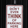 Parking sign