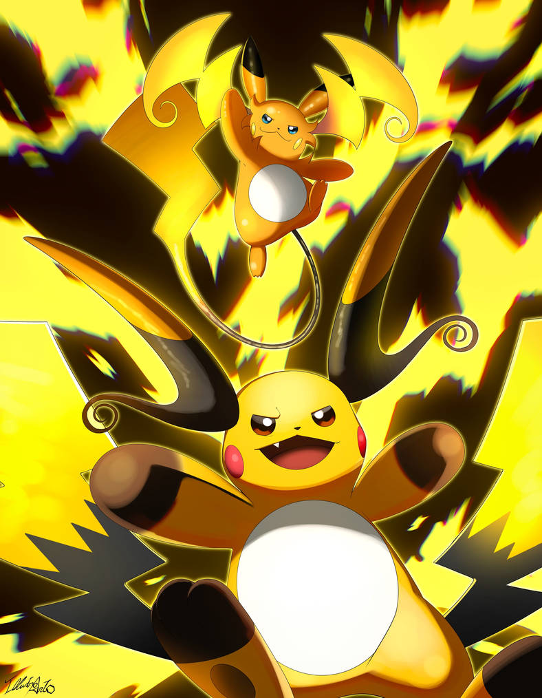 Ffeamle Raichu Mega Raichu X and Y by IllustroCBPK on DeviantArt
