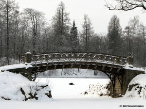 Lonely Bridge in Gatchina