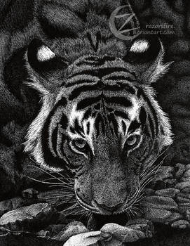 Tiger Dots- Pointillism