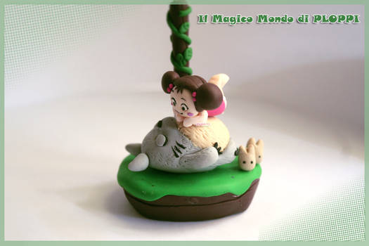 Totoro e Mei Clay Fimo Il magico mondo di Ploppi