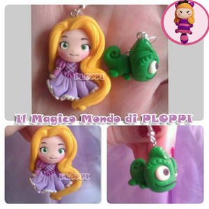 Rapunzel e Pascal Fimo Il magico mondo di Ploppi