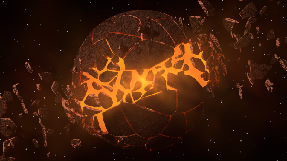 Planet Exploding by 3DVal on DeviantArt