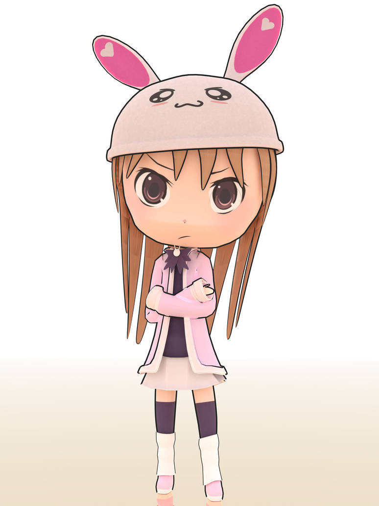 Rabbit Chibi Girl by 3DVal on DeviantArt