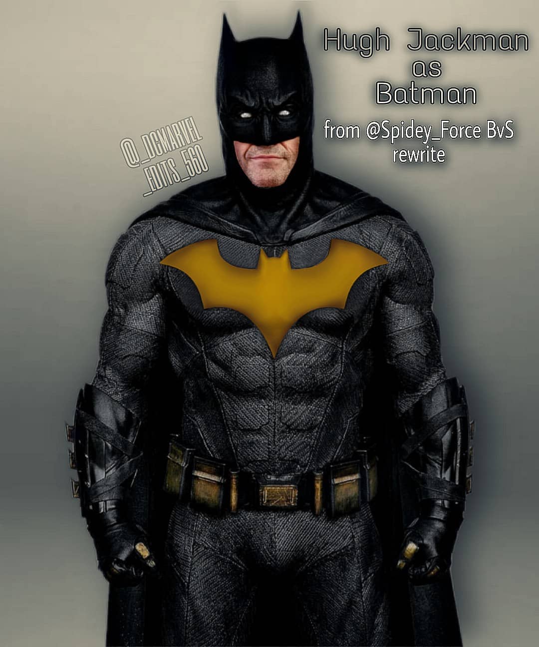 Hugh Jackman as Batman by DCM560 by TytorTheBarbarian on DeviantArt