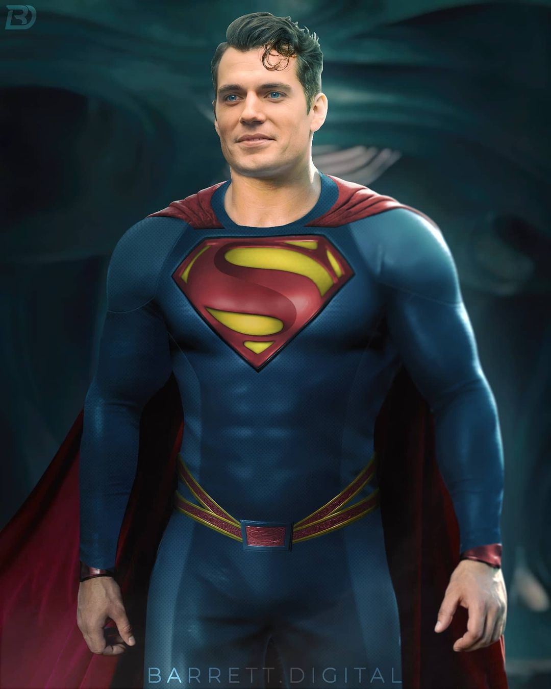 Henry Cavill As The Classic Superman by JSComicArt on DeviantArt