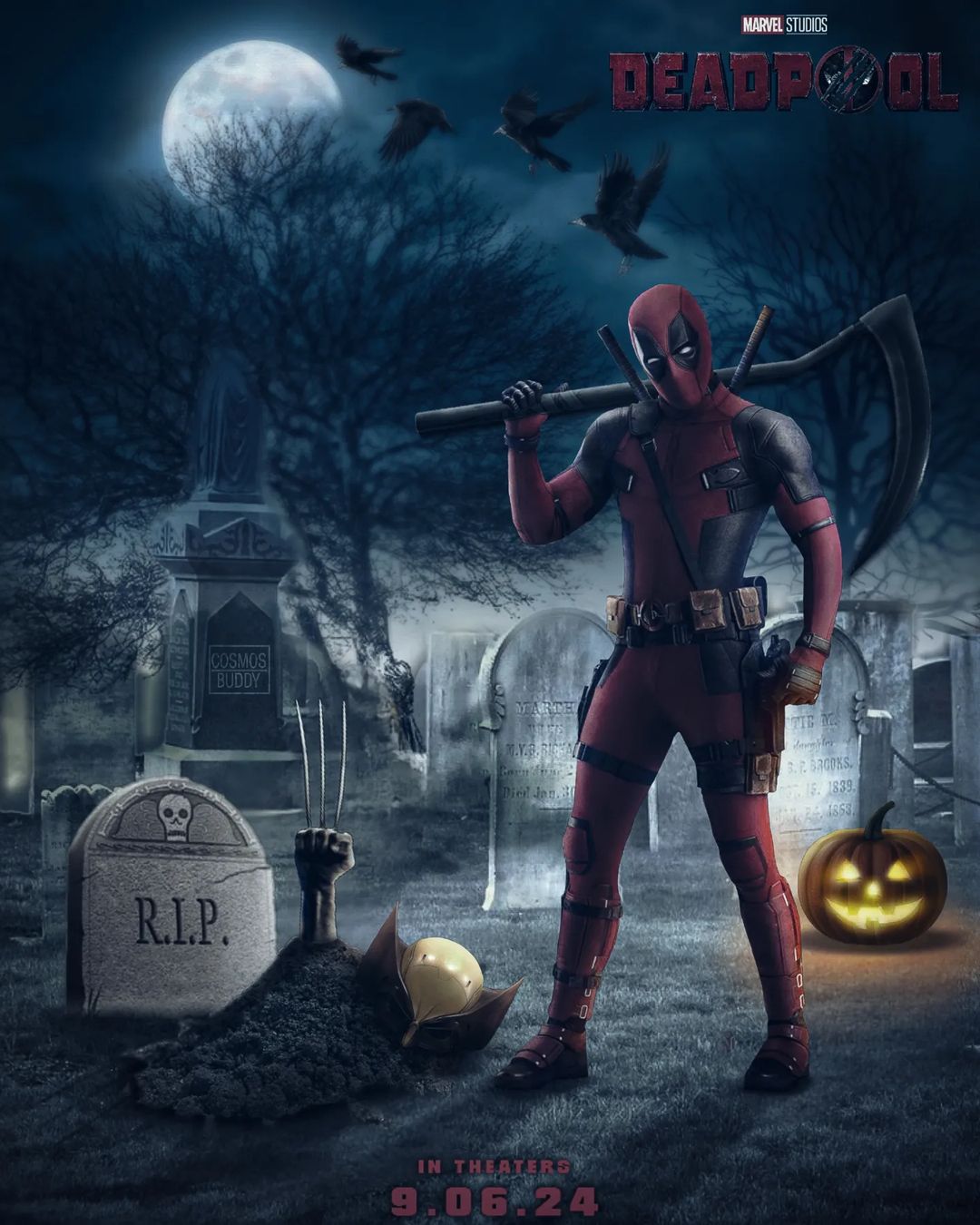 Deadpool 3 poster edit. original art by @spdrmnkyxiii : r/marvelstudios