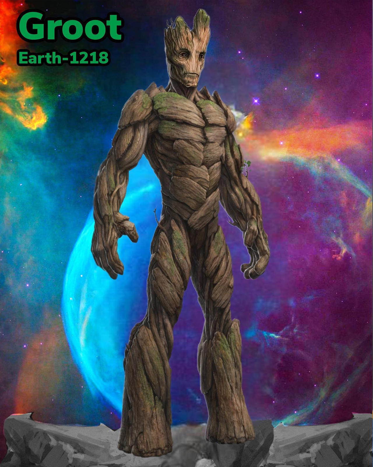 MCU Groot/Morgan Tree-Man by Earth_1218_editz by TytorTheBarbarian