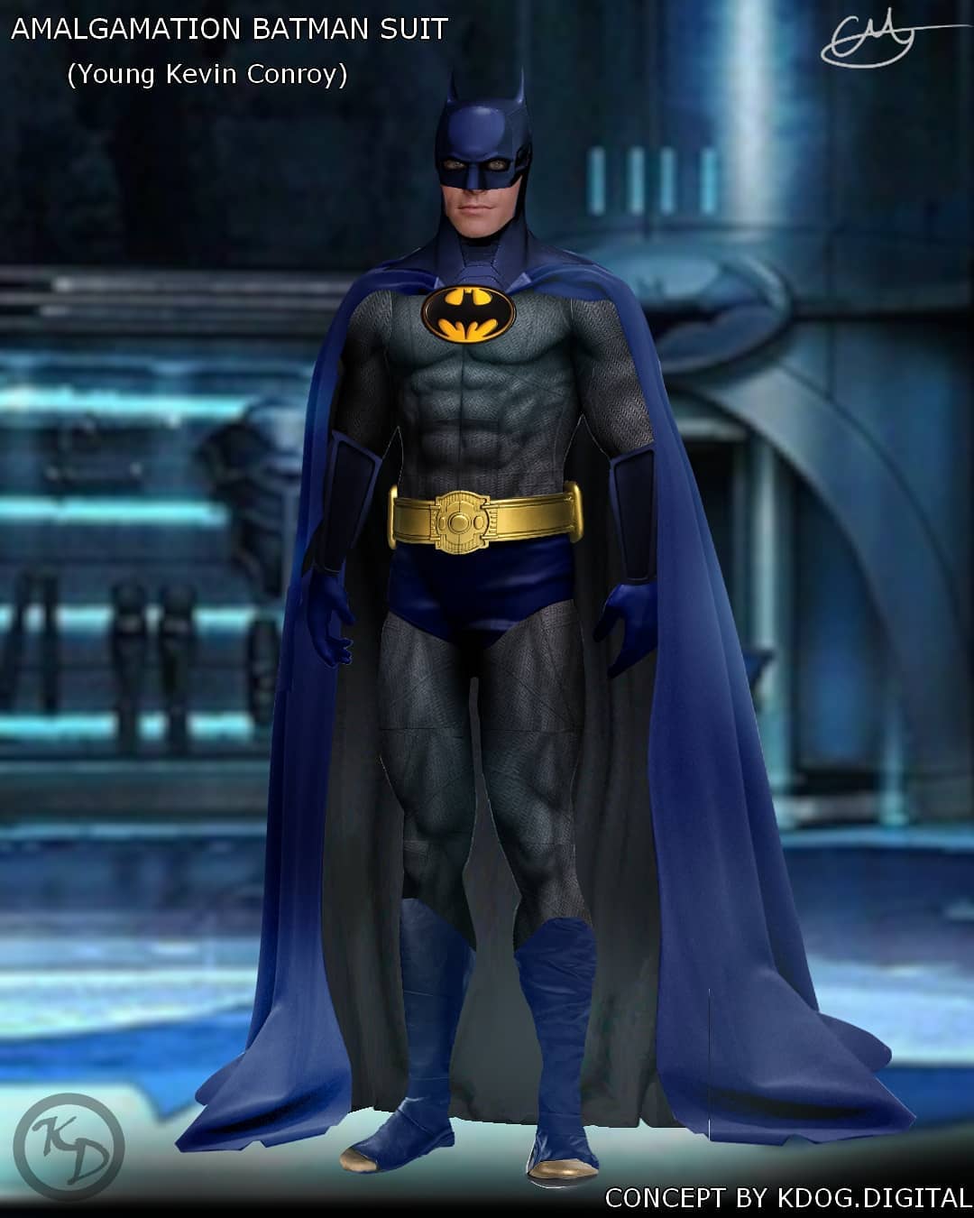 Kevin Conroy in Amalgam Batman Suit byKdog.Digital by TytorTheBarbarian on  DeviantArt