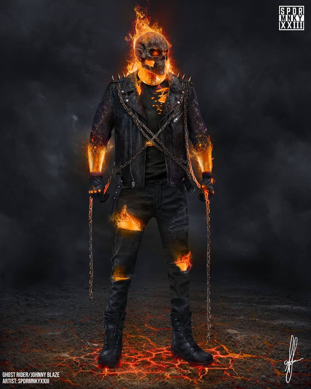 Ghost Rider: (Johnny Blaze) by NostalgicSUPERFAN on DeviantArt