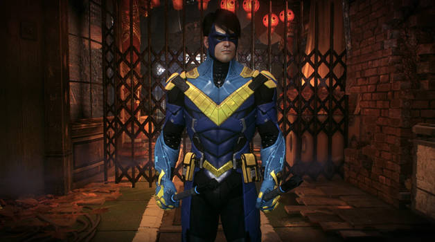 BMAK: Retro Nightwing Skin by GrayeNoir