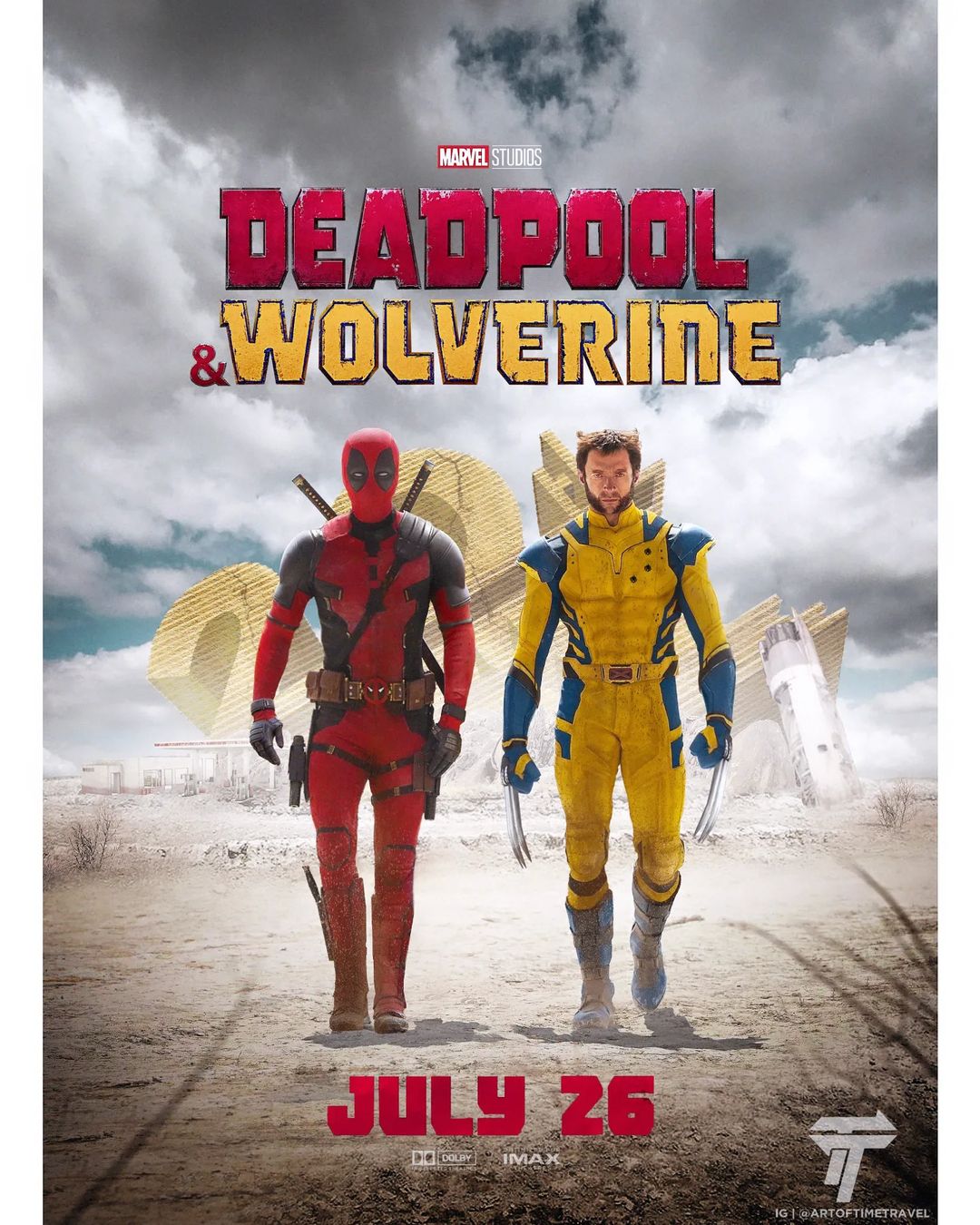 Deadpool And Wolverine Poster by ArtOfTimeTravel by TytorTheBarbarian
