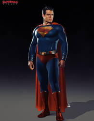 DCU Superman Suit Concept by Sugatdrawsart