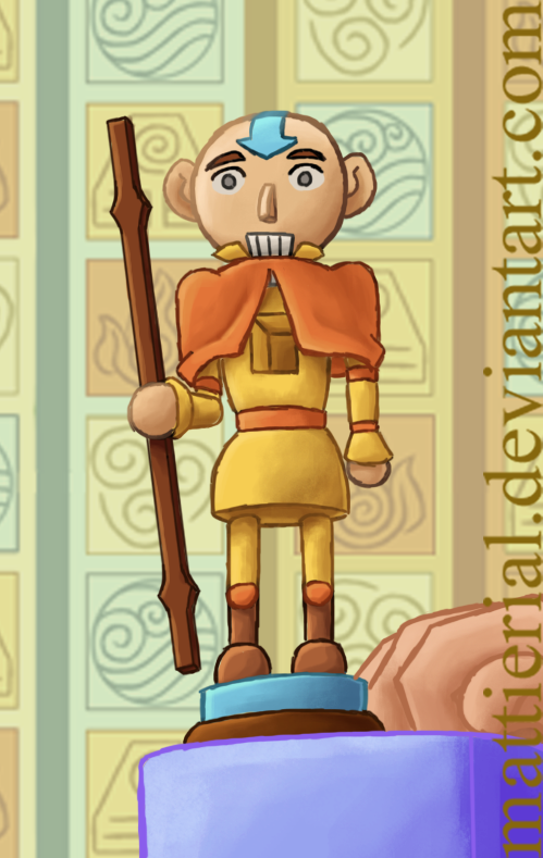 Avatar Advent Calendar: Day 3: Aang Nutcracker