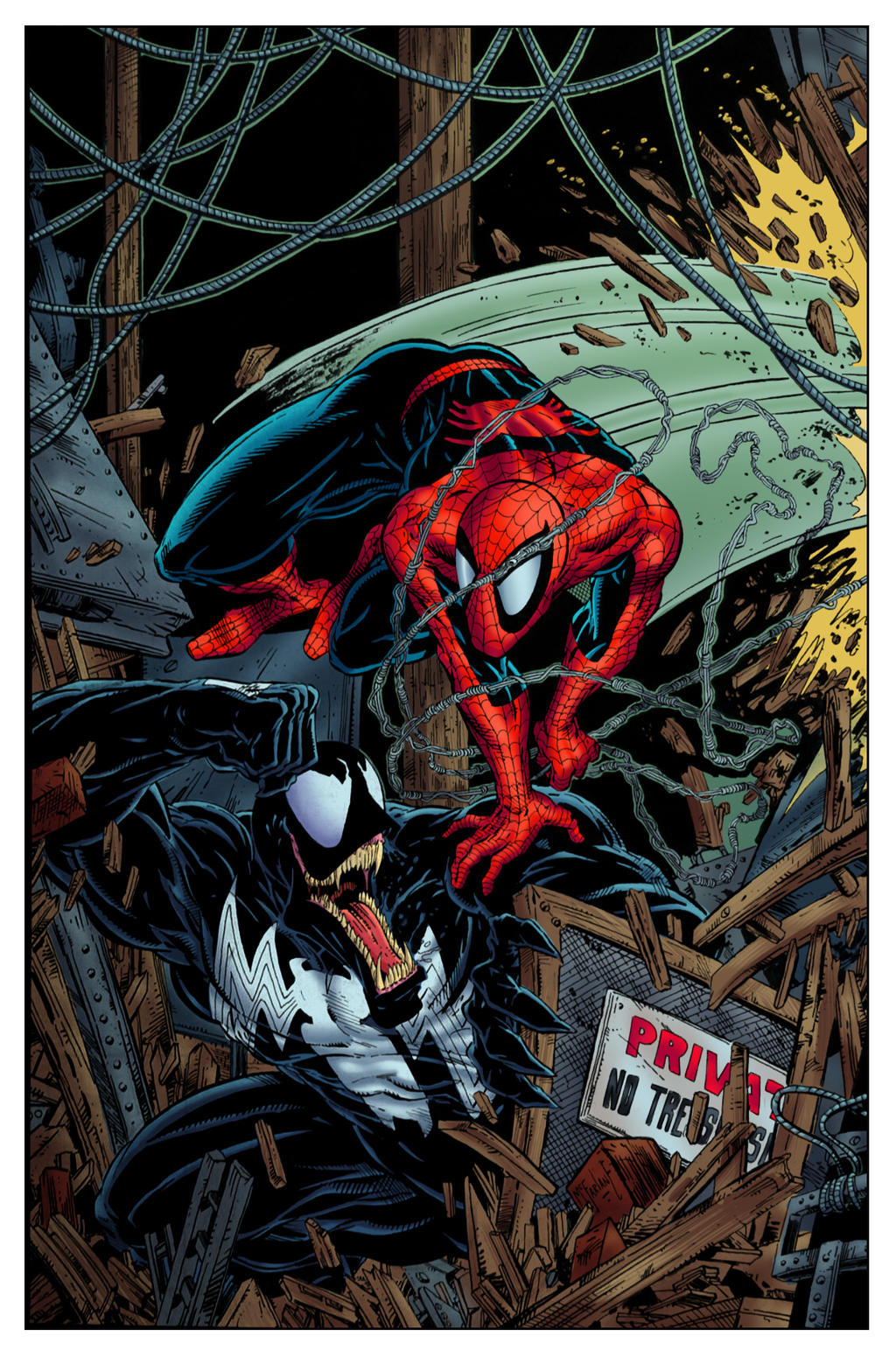Spiderman Vs Venom McFarlane - Color by redknightz01 on DeviantArt