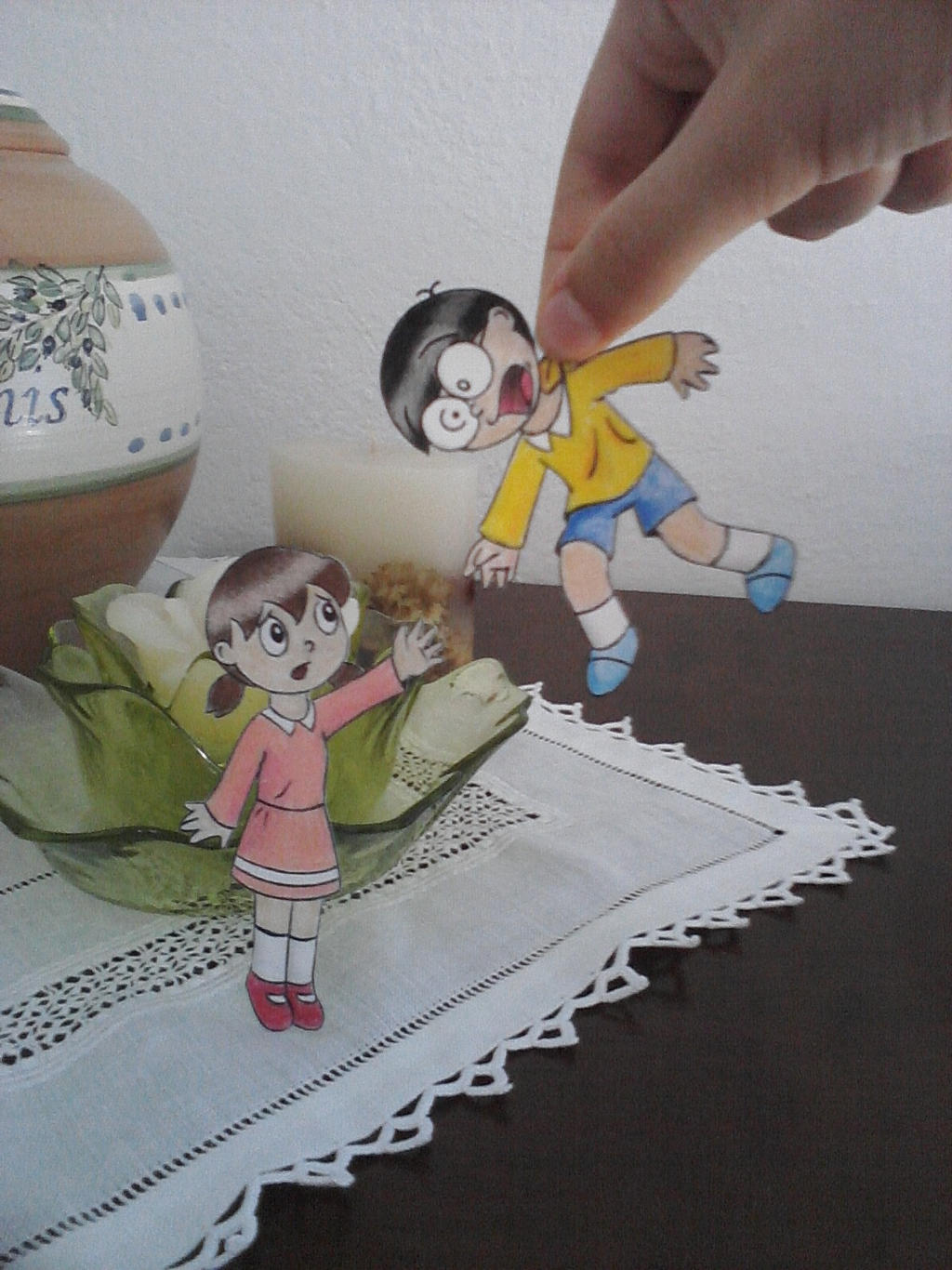 Nobita and Shizuka paperchildren by ZaneNya on DeviantArt