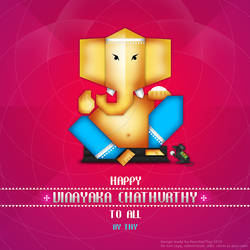 Vinayaka Chaturthi Card design by Thydevian